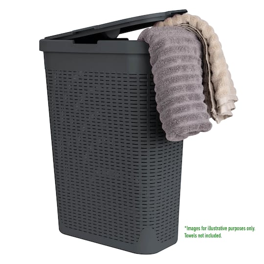 Mind Reader 23.5'' Slim Laundry Hamper with Cutout Handles